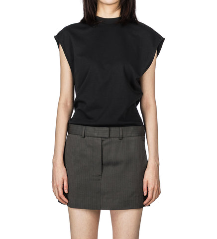 ELARA HERRINGBONE VIS JERSEY BLACK