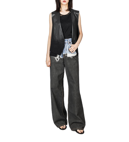 JILET SOFT FLUID VIS DEGRADE BLACK