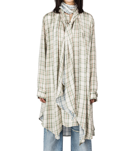 DRANA P SUMMER CHECK VIS GREEN/BLUE