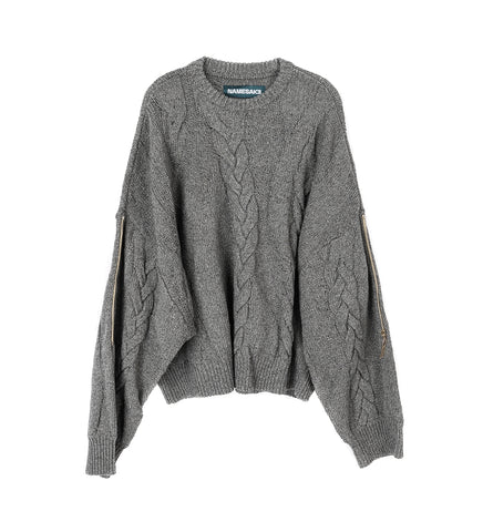 LINAS DUAL CREWNECK ASH GREY