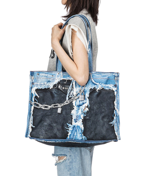 LOGO SHOPPER EW NEW TLO SKELETON MID BLUE