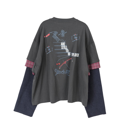 CHUCK 3-LAYERED TEE DEPTH BLUE