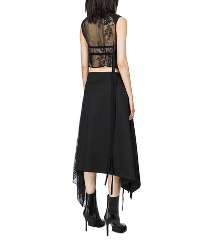 GINA TAILORED WAISTCOAT BLACK