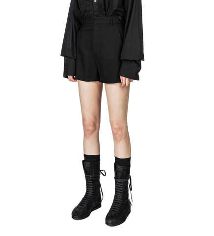 STINE HIGH WAIST TAILORED SHORTS BLACK