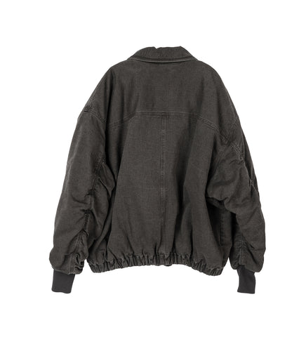 BIG WASHED JACKET CHARCOAL