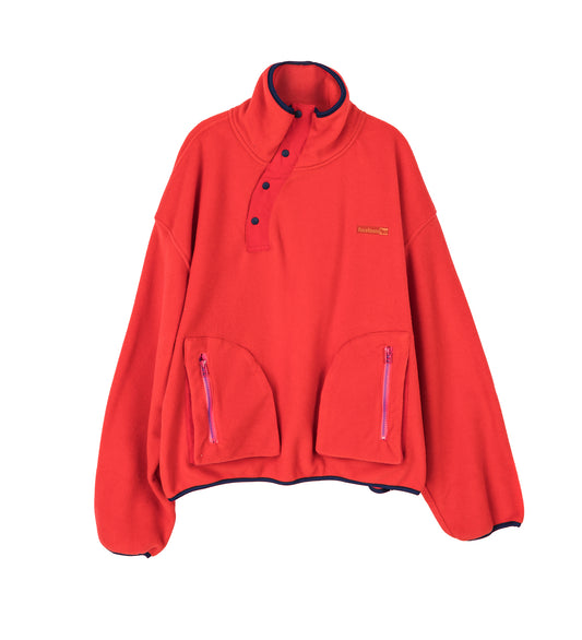 FLOWING FLEECE SWEAT RED