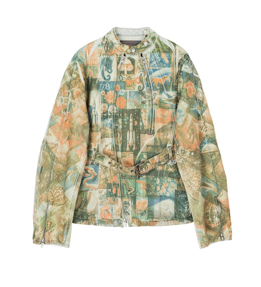 KIKO KOSTADINOV X LEVI'S CARINA WAISTED JACKET POST PRINT
