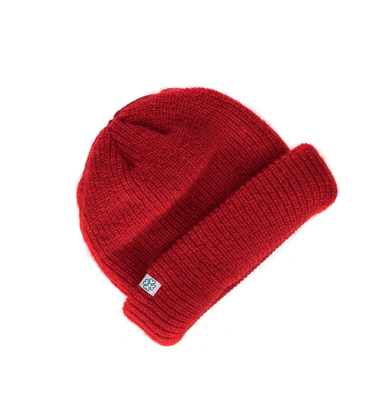 TWO-TONE BEANIE RED