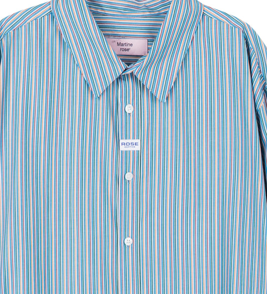 CLASSIC SHIRT BLUE/ORANGE STRIPES