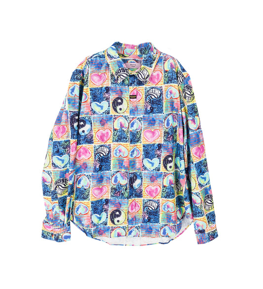 CLASSIC SHIRT BLUE HEARTS