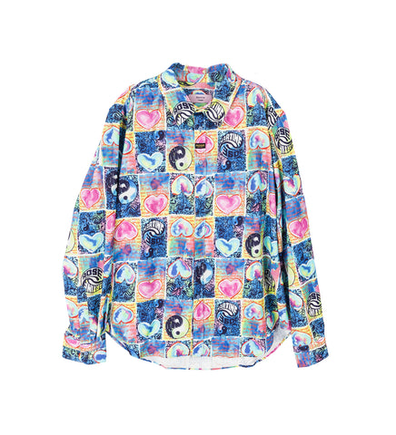 CLASSIC SHIRT BLUE HEARTS