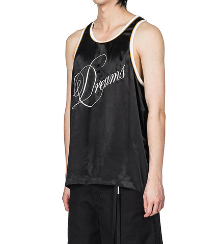 ENDOR WRINKLED TANK TOP BLACK