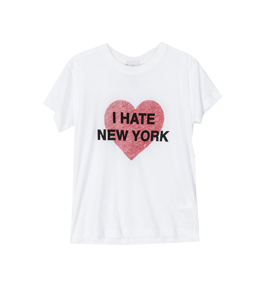 I HATE NY T-SHIRT WHITE