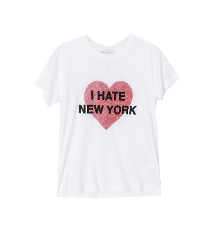 I HATE NY T-SHIRT WHITE