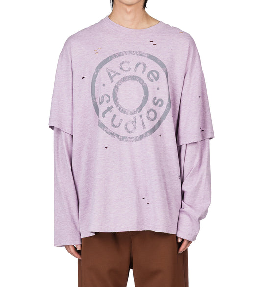 EEVE U BUTTON LOGO FADED PURPLE