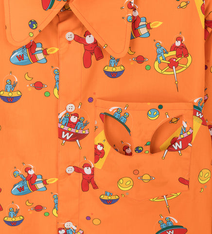 ROUND SHIRT VIBRANT ORANGE