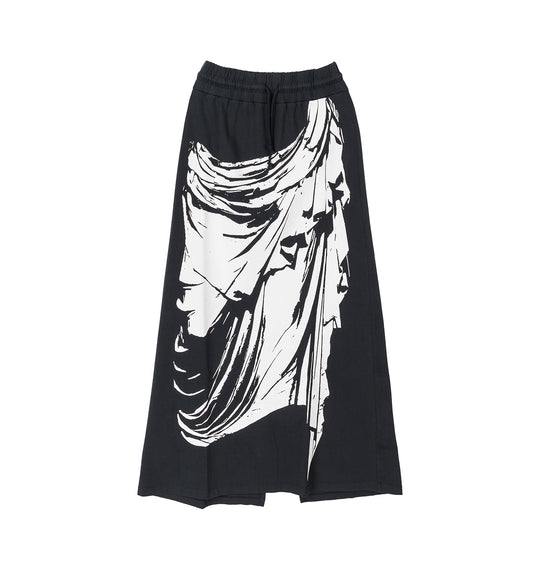 JERSEY SKIRT FADED BLACK