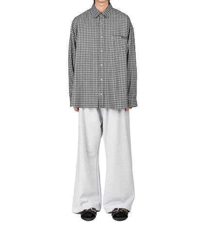 SOFFIA LS WASHED FLANNEL CHECK BLACK/WHITE