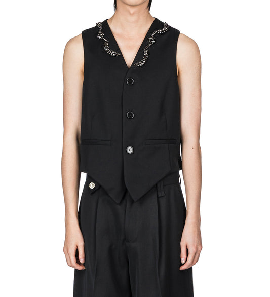 TAILORED WAISTCOAT BLACK/JET
