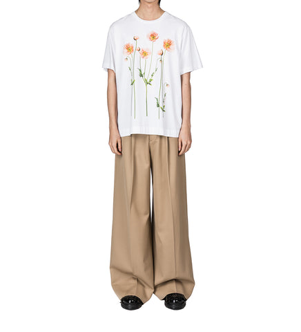 POPPY FIELD PRINT T-SHIRT WHITE