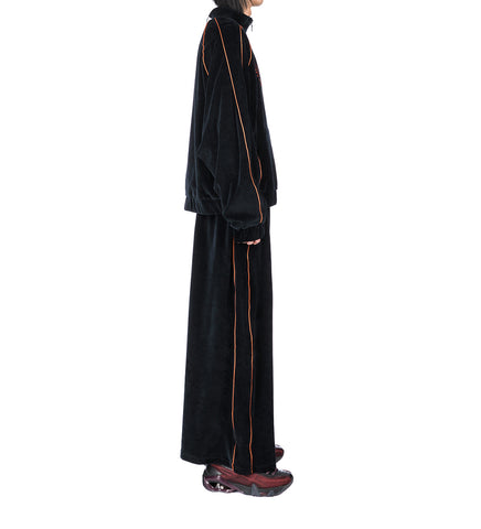 SUPA-SLEAZE TRACK PANTS BLACK
