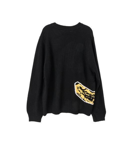 BANANA GRAPHIC JUMPER BLACK