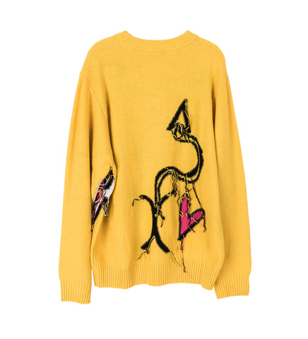 GUDDLE LOVERBOY LOGO JUMPER YELLOW