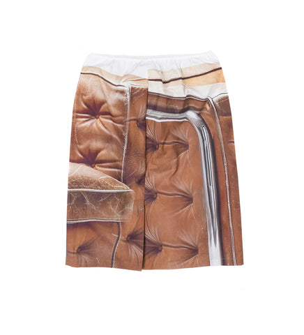 SISLEY SLIP SKIRT WHITE BROWN ARMCHAIR