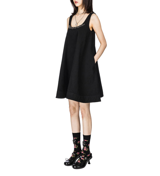 TINY FLOWER JACQUARD ANKLE SOCKS W/EMB BLACK FLORAL/JET