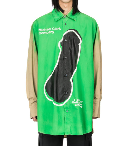 J.W.ANDERSON X MICHAEL CLARK PENIS SHIRT BEIGE / GREEN