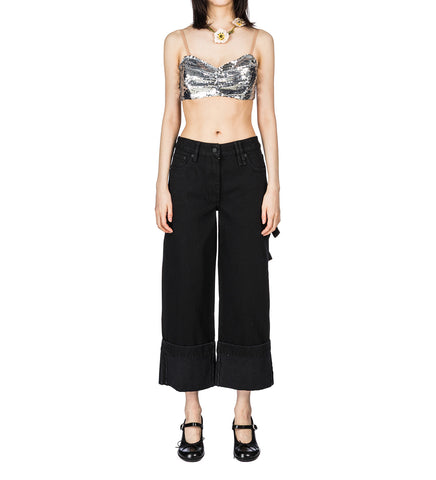 STRAIGHT LEG JEANS BLACK