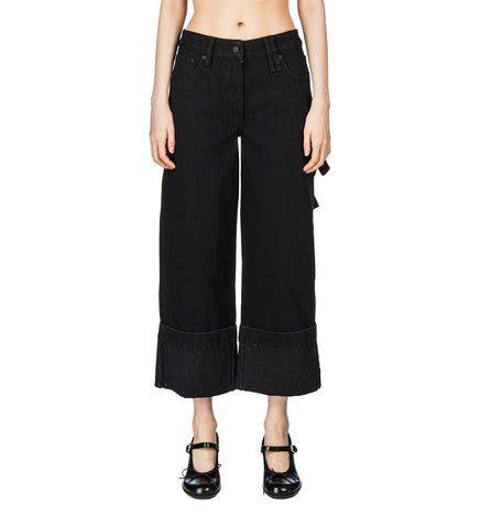 STRAIGHT LEG JEANS BLACK