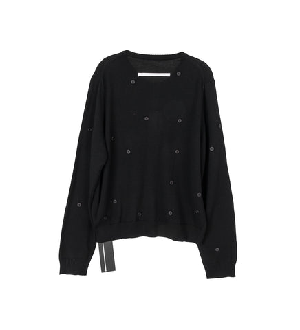BUTTON CARDIGAN BLACK