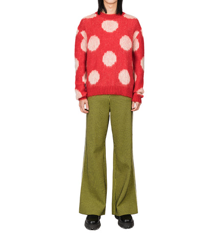 BRUSHED DOTS ROUNDNECK SWEATER TULIP
