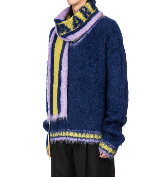 INTARSIA LOGO SCARF LOYAL
