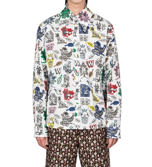 W-SHIRT WHITE MULTI