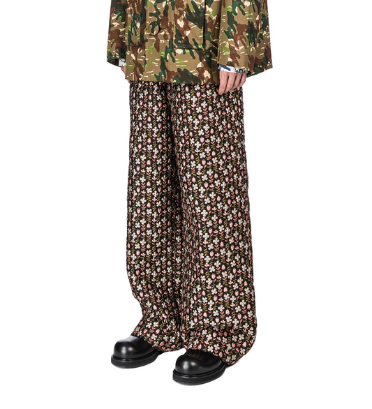 STAR PANTS BLACK MULTI FLOWER