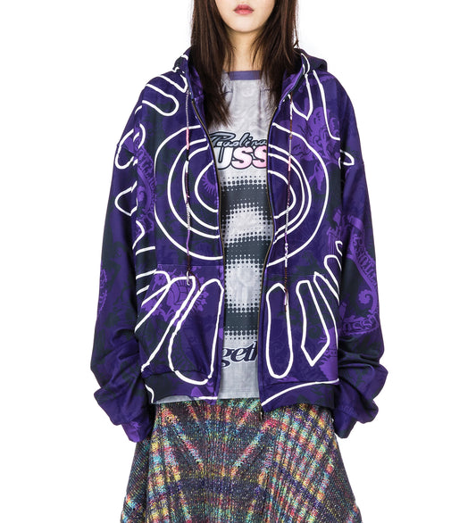 MEDIEVAL GILDED CAMO HOODIE PURPLE