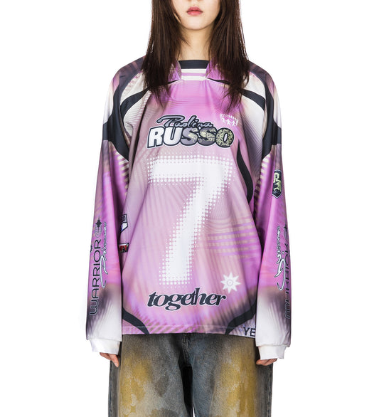 SPORTS LONGSLEEVE TOP PINK