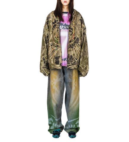 MEDIEVAL GILDED CAMO HOODIE KHAKI/GOLD