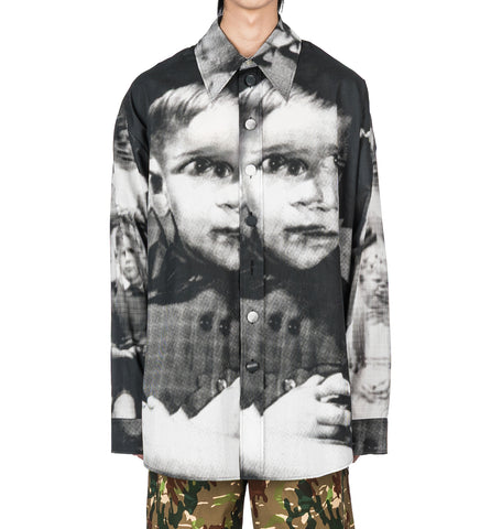MAXI SHIRT GLITCH BLACK