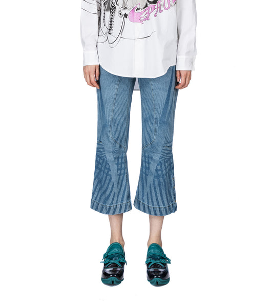 DENIM CAPRI PANTS BLUE
