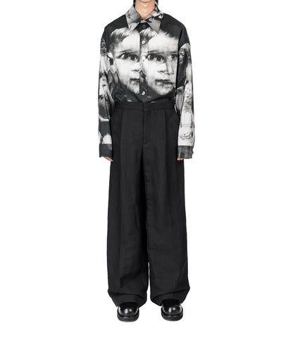 MAXI SHIRT GLITCH BLACK