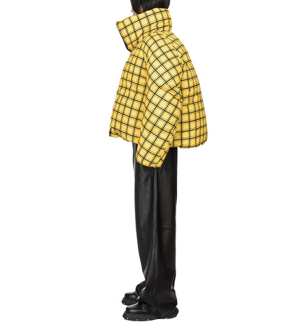 PADDED JACKET YELLOW GRID