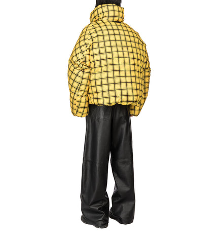PADDED JACKET YELLOW GRID