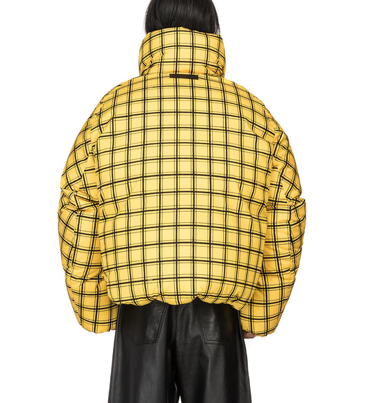 PADDED JACKET YELLOW GRID