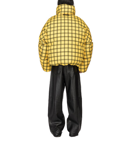 PADDED JACKET YELLOW GRID