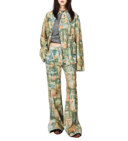 KIKO KOSTADINOV X LEVI'S CARINA WAISTED JACKET POST PRINT