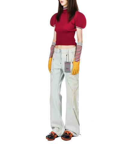 SIMONE KNIT TOP CHERRY RED