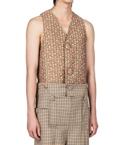 SKELETON GILET MILITARY GREEN